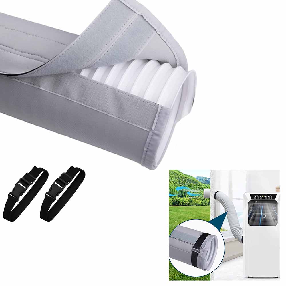 AC Insulated Hose Cover Wrap Reusable Insulated Hoses Duct Vent Cover Protective Air Conditioner Parts Home Improvement Tool