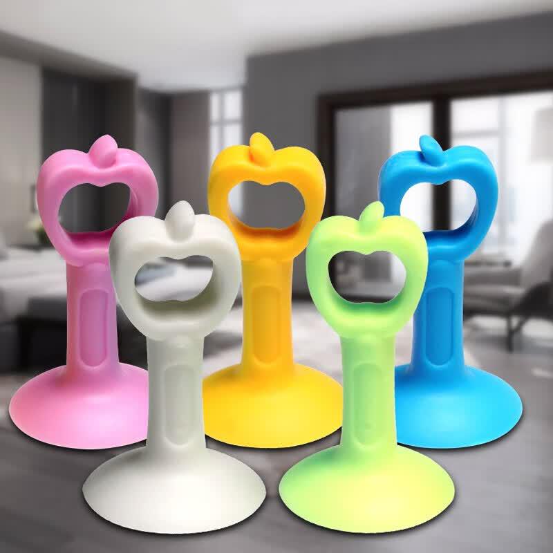 Du Ao Punch-Free Silicone Door Stopper 5-Pack