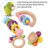 4PCS Parrot Toy Bird Chewing Toys Hanging Wooden Toy Parrot Playing Toy Set