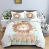 3D Cartoon Duvet Cover Lovely Animal Bedding Set Polyester Cute Bear Panda Elephant Quilt Cover Twin For Toddler Kids Child Room