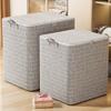 Cotton Comforter Storage Bag With Sealable Zipper For Bedroom Organization