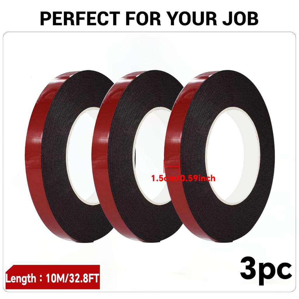 Double-sided Tape  Strong Thickened Car Fixed Bracket Rain Eyebrow High Temperature Foam Non-marking Sticker Tape