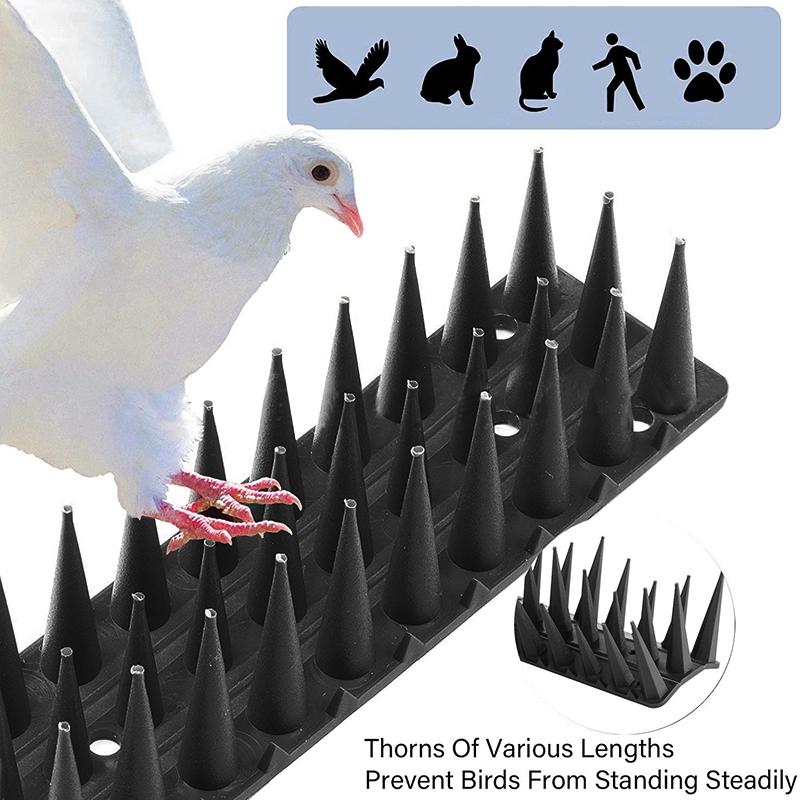 43Cm-430Cm Plastic Anti Bird Pigeon Spikes Stainless Steel Bird Repeller Detachable Anti Climb Fence Wall Spike For Repeller