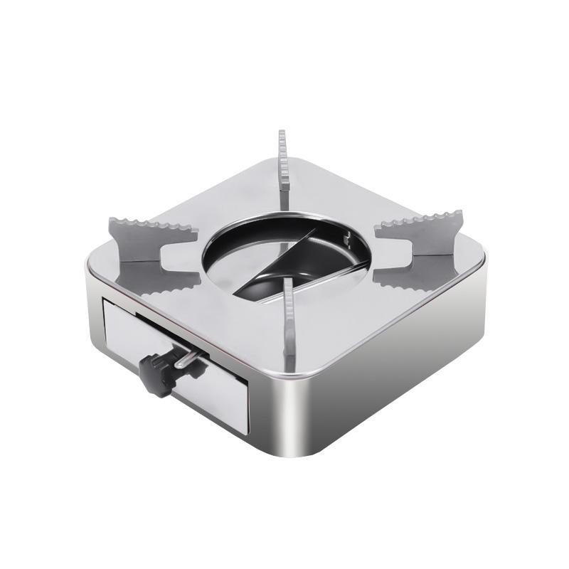 Alcohol Stove Stainless Steel  Solid Liquid  Alcohol Drawer Type  Hot Pot Camping Stove Portable Furnace  Alcohol Furnace