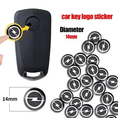 14mm Aluminum Car Key Badge Emblem Replacement Car Key Stickers For Astra Insignia Mokka Zafira Corsa Vectra Antara Meriva