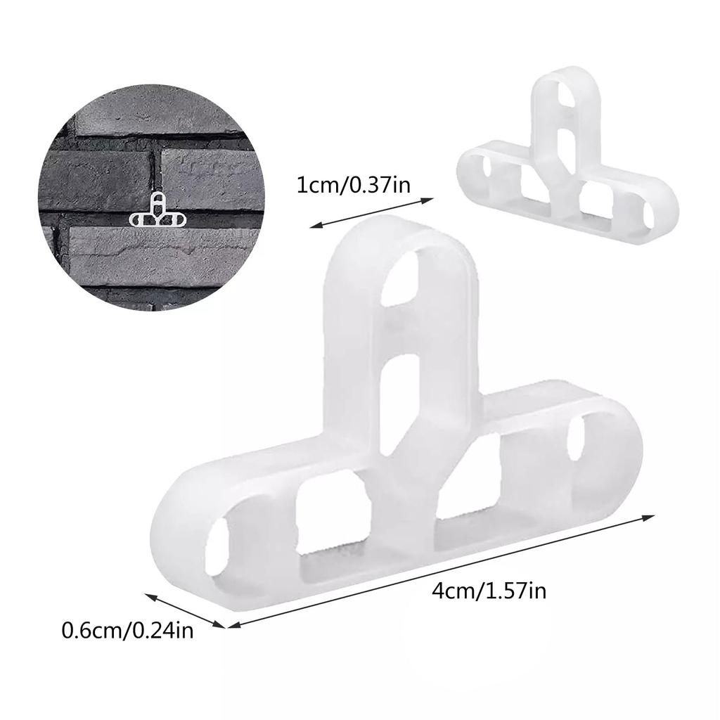 Balení 100 ks Dlouhá životnost Nástroj pro polohování dlaždic Ruční nástroj pro polohování dlaždic Vhodný pro domácí a komerční rekonstrukce