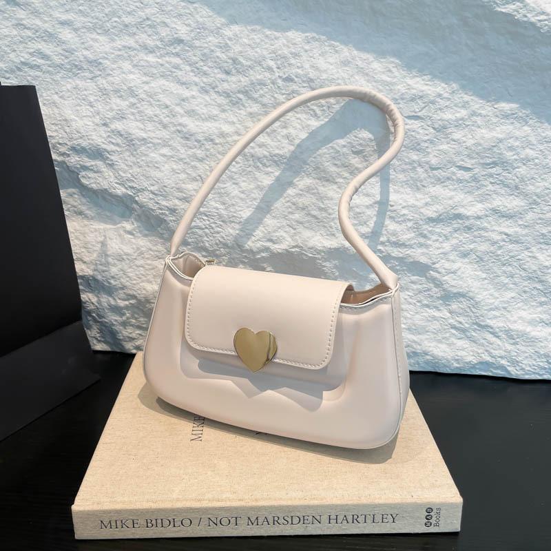 

Сумка подмышку премиум-класса 2025 новая модная женская сумка нишевого дизайна универсальная сумка-мессенджер милая маленькая сумка белый