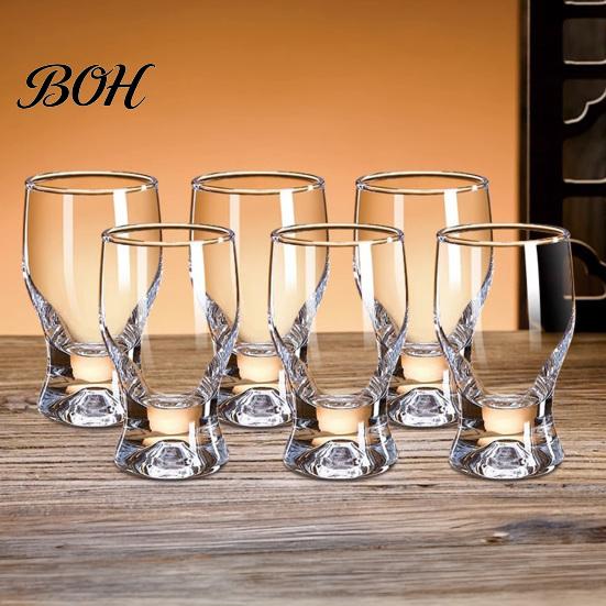 Verres à boire classiques incurvés Mini verre snifter avec base lestée ergonomique, Verres de dégustation transparents, Verres élégants pour fête, Confortable
