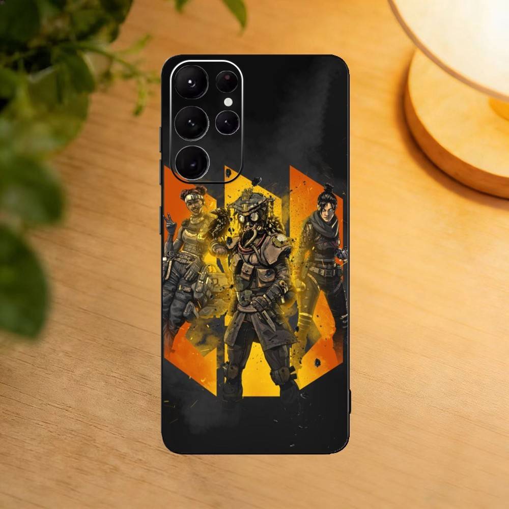 Video Game A-Apex L-Legends Phone Case For Samsung S25,24,23,22,30,21,10,9,Ultra,Plus,Lite Soft Black Case