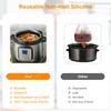 Silicone Slow Cooker Liner for 6-8QT Pot Reusable Slow Cooker Insert Liner Leakproof Heat Resistant Slow Cooker Silicone Insert