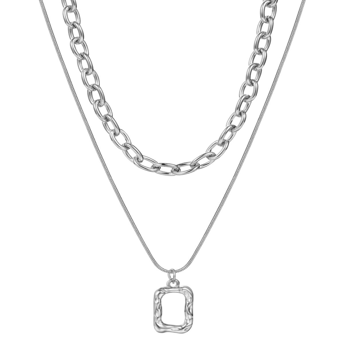 

Ожерелье в стиле ретро, ​​двухслойное изнашиваемое ожерелье, модное ожерелье, модное темпераментное женское ожерелье