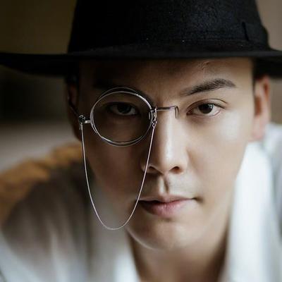 Cos Monocle Star With Personality Flat Mirror Hua Chenyu Chen Weiting Zhou Dongyu With Catwalk Glasses