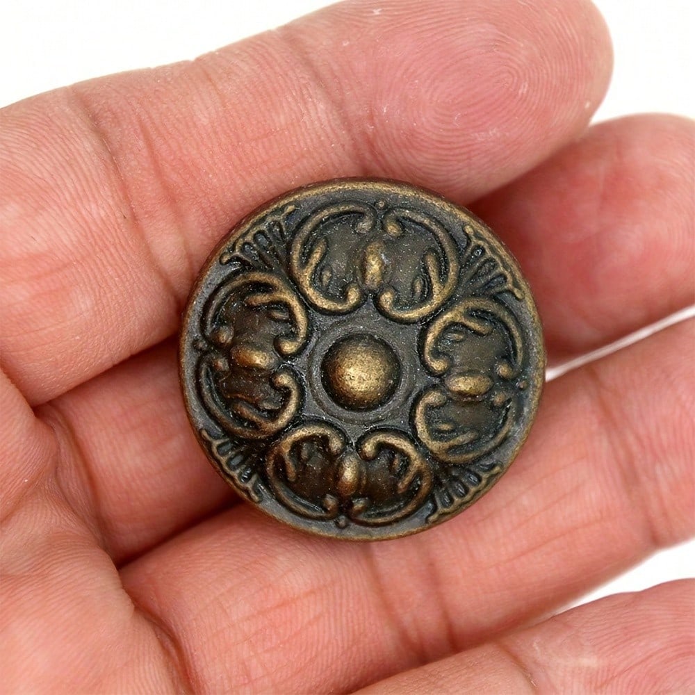 8pcs Vintage Drawer Dresser Pulls, Drawer Cabinet Knobs For Nightstand, Cabinet, Drawer (Single Hole With Two Screws)