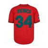 Men's Vintage-Style Stitched Baseball Jerseys   7 Urias  34 Mexico  S-3XL