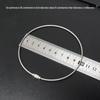Multipurpose Steel Wire Key Chain with Anti-Lost Buckle and Storage Ring