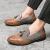 Men's Retro Casual Brogue Tassel Leather Shoes - Autumn Collection