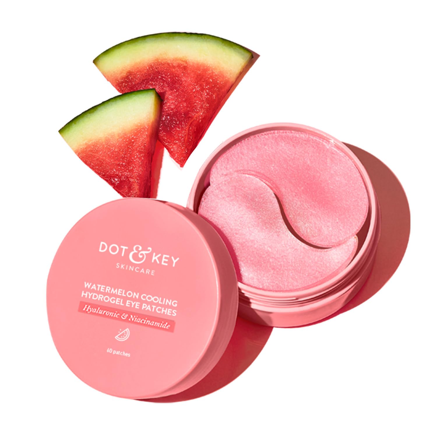 Dot & Key Watermelon Hydrogel Under Eye Patches 60 Pcs | Instantly Hydrates, De-Puffs & Reduces Dark Circles