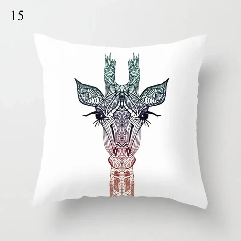 Green Series Cushion Cover Eye Geometry Abstract Pillow Case Decorative Sofa Pillow Covers Home Decor Throw Pillowcase