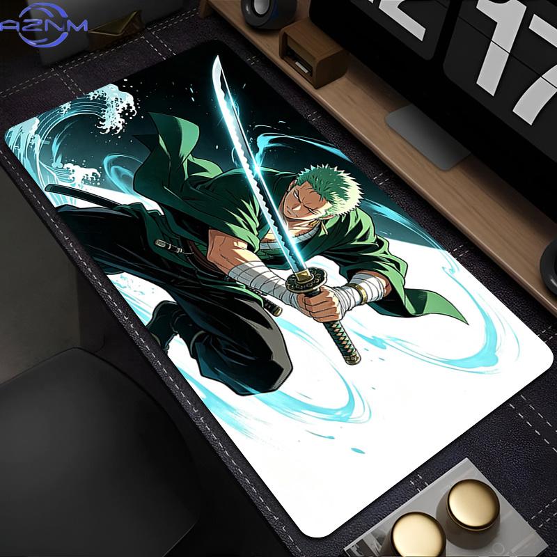 New Anime Mouse Pads Computer Accessories Speed Mousepad Designed Specifically Xxl Gaming Keyboard Mat One Piece Zoro Mouse Mat