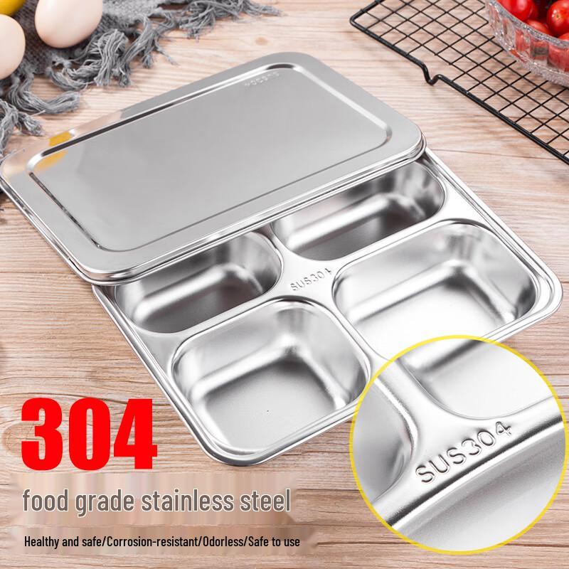 Yishuxiang 304 Edelstahl geteilter Speiseteller
