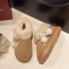 Snow Boots Women's New Winter Velvet Thickened Non-slip Warm Fur Integrated Wool Cotton Shoes Warm
