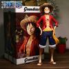Latest 28cm One Piece Anime Figure Confident Smiley Luffy Three Form Face Changing Doll Action Figurine Model Toys Kits