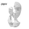 Broken Face Figure 3D Printed Abstract Statue, PETG Decorative Entryway Display Sculpture for Home Office Desktop Showcase Contemporary Table Ornament