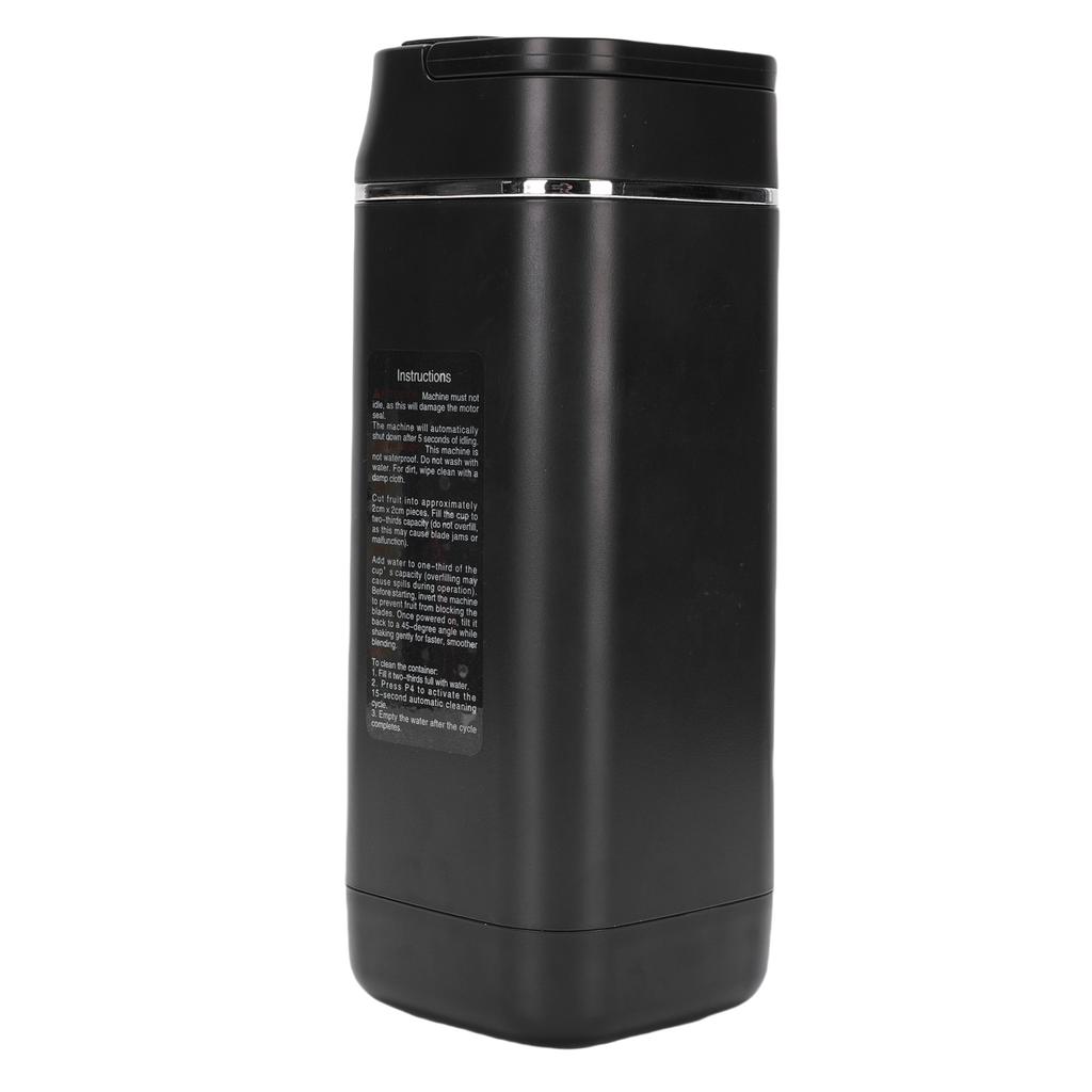 Portable Blender 12 Blade USB Charging Digital Display Smoothie Maker Travel Blender Black
