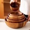 Durable Wooden Salad Bowl Cutlery Holder with Storage Practical for Kitchen Table Large Capacity Home Dining