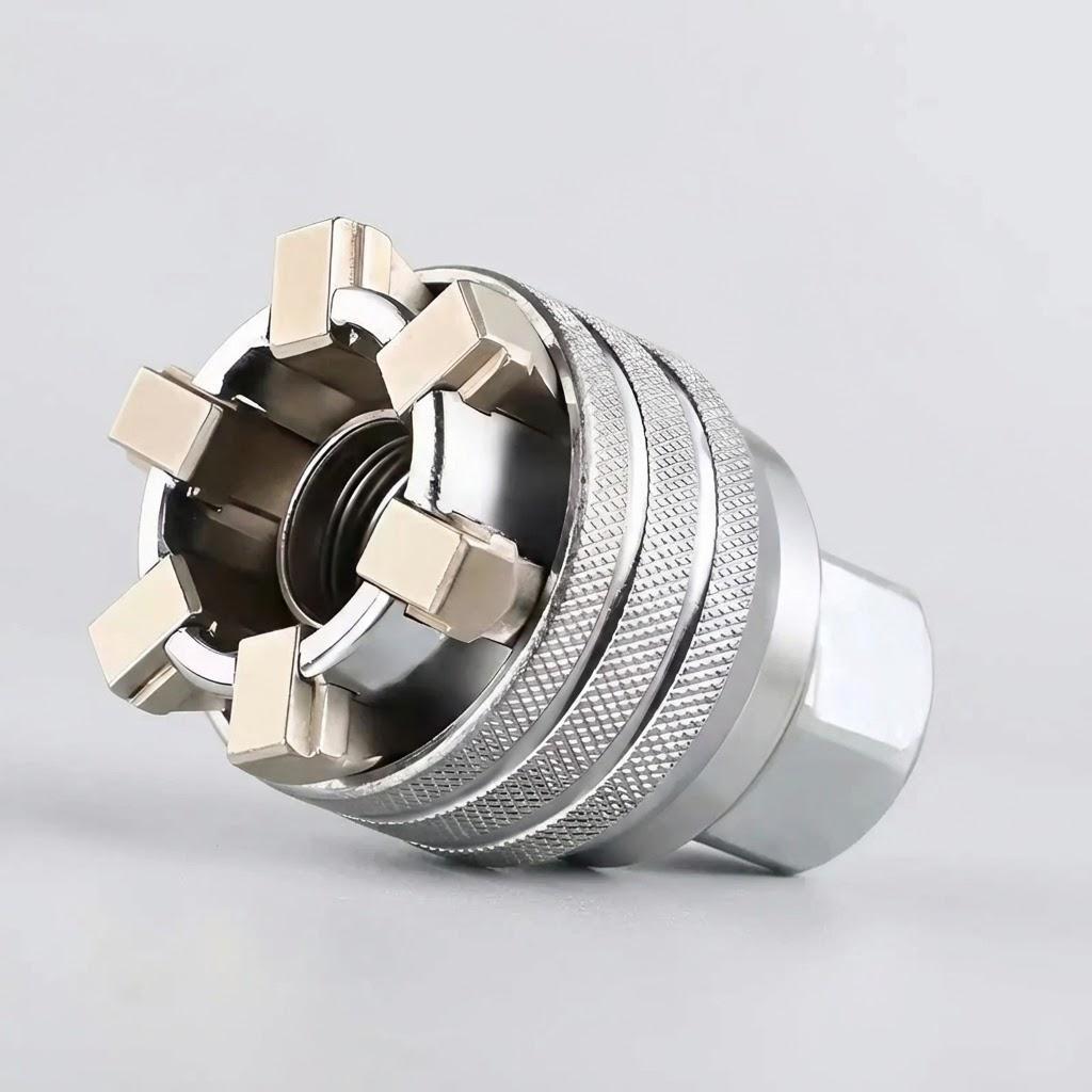 

Magic Socket Adjustable Hexagon Ratchet Wrench Multi Functional Electric Drill Screwdriver Tool срібний