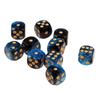 20 Pcs Acrylic 6 Sided Dices Round Corner Double Color Dices Mahjong Accessory