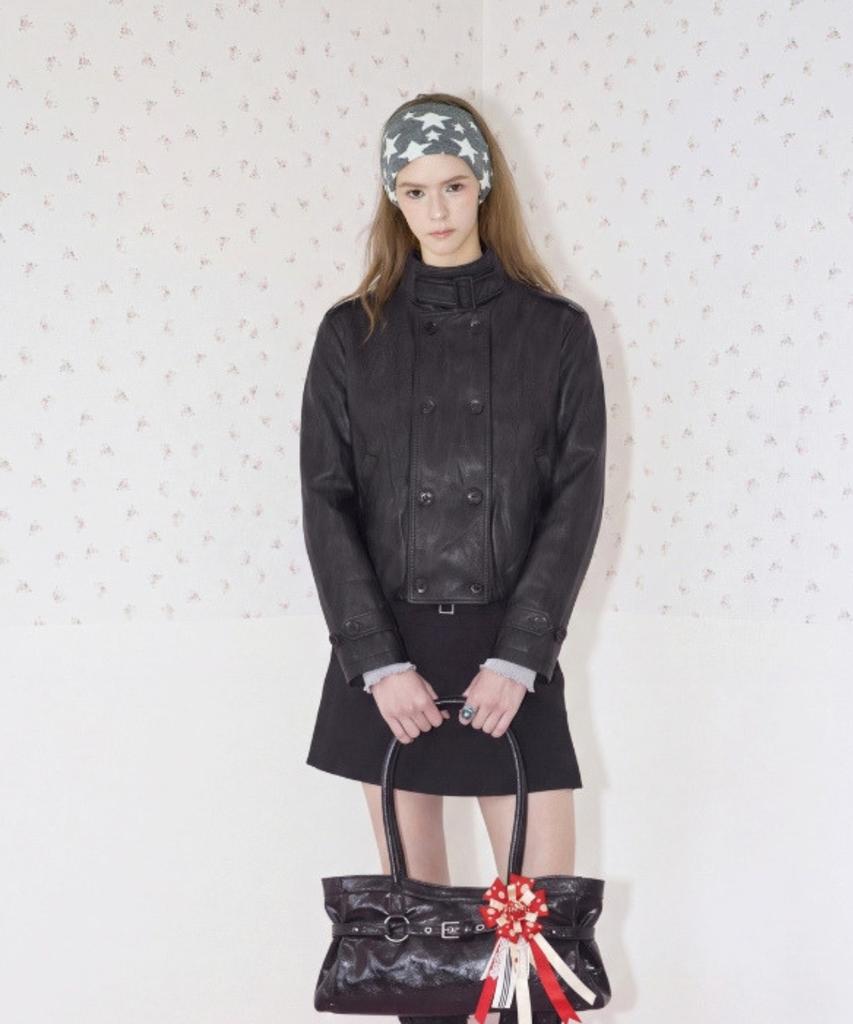 KOOLKITTEN Buckle Detail Faux Leather Jacket 2Colors