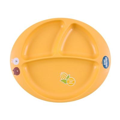 Lilpang Brown & Friends Corn Handle Adjustable Plate, Mixed Colors, Single Item, Popular Korean Parenting Items
