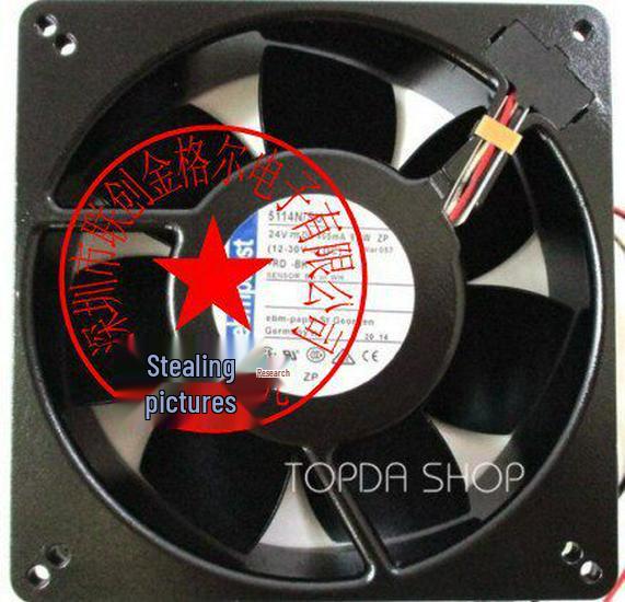 5114N 24V Original German Fan Assembly (Models: 5114N/2, 5114N, 5114N/SU, 5114N/8) Three-Wire