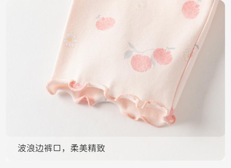 Davidella girls' leggings summer outfit new baby captcha pants children's antibacterial and mite resistant pants