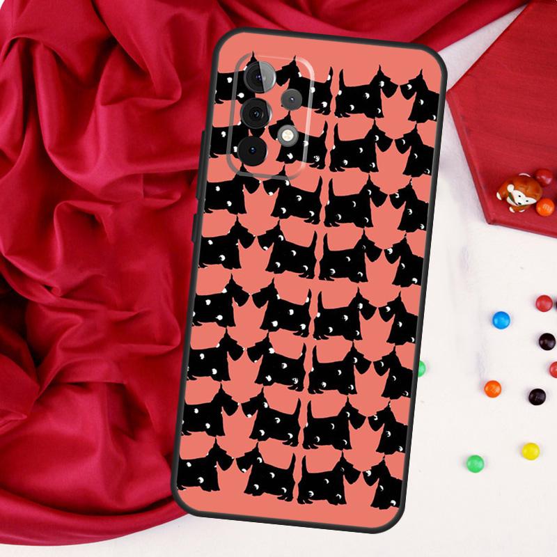 Scottish Terrier Pattern For Samsung Galaxy A56 A36 A26 A16 A05 A06 A22 A32 A52 A54 A34 A14 A55 A15 A53 A33 A35 Case