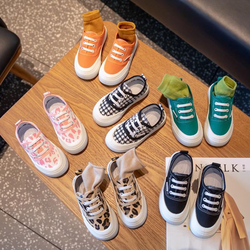 2024 Autumn New Trendy Children Anti Slip Canvas Shoes Fashion Soft Soled Kids Casual Versatile Shoes Designer Running Sneakers