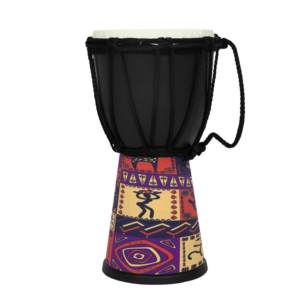 4 Inch PVC Goat Skin African Drum Djembe Percussion Musical Instrument Teaching Kids Toy African Hand Drums Accessories