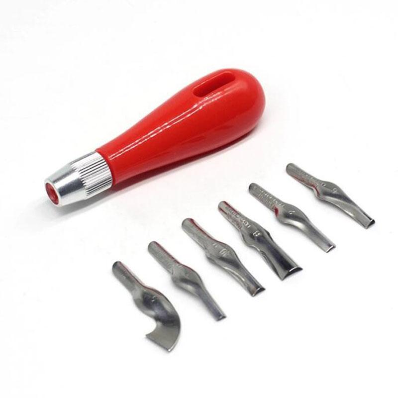 Carving Tool Practical Beginner DIY Portable ABS Linoleum Cutter Art Supplies Ergonomic School Engraving