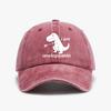 I Am Unstoppabie dinosaur Retro Outdoor Washed denim baseball cap Sun Protection Casual and Versatile Hat