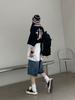 Y2K Wide Leg Trousers Vintage Jeans Women  American Streetwear Casual Washed Pants Korean Fashion Oversize Summer Denim Shorts