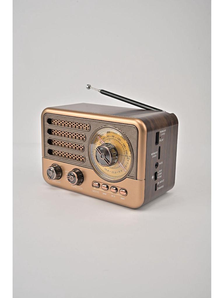 Retro Multi-Band Bluetooth Radio with MP3 & Card Slot Speaker