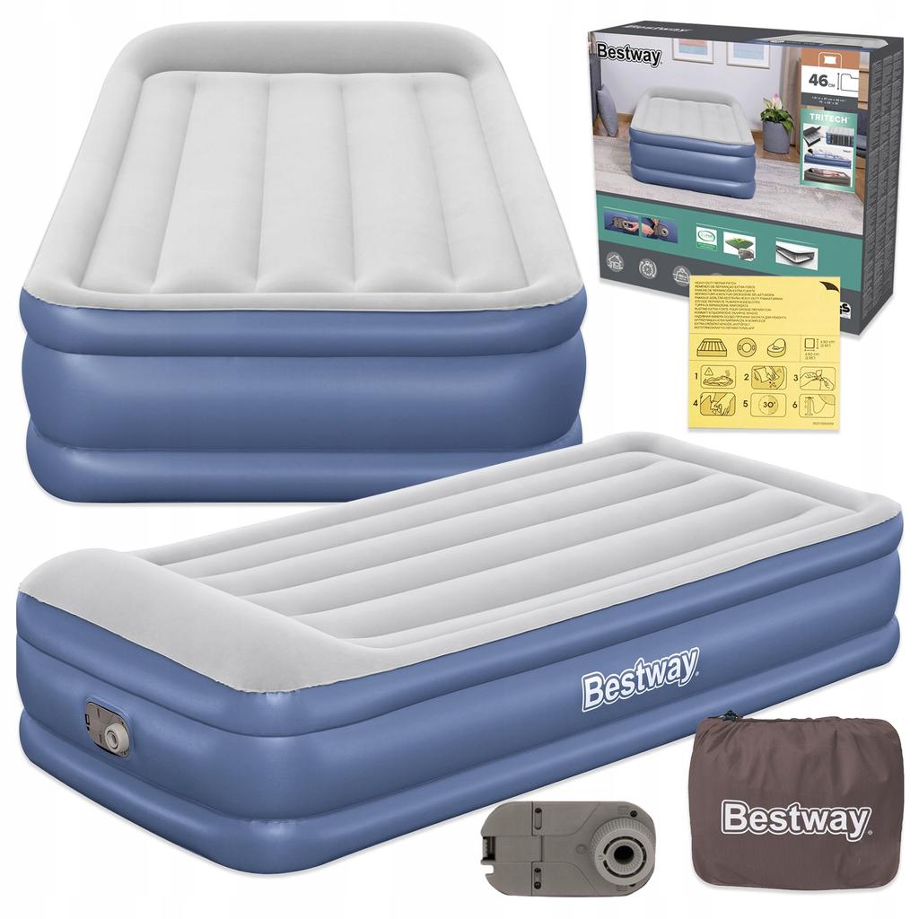 [PACZB] Bestway 67628 Luftmatratze 191x97x46cm mit eingebauter Pumpe D1087