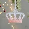 Snowflake Icicle Christmas Pendants Crystal Acrylic Christmas Tree Ornaments Happy New Year Home Table Decor Hanging Pendant
