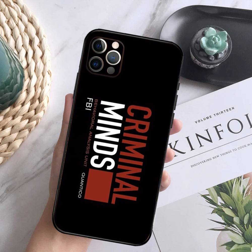 

TV C-Criminal M-Minds Phone Case For iPhone 16,15,14,13,12 Mini 11 Pro XR,X,XS,MAX 7,8 Plus Silicone Cover Soft Black iPhone13