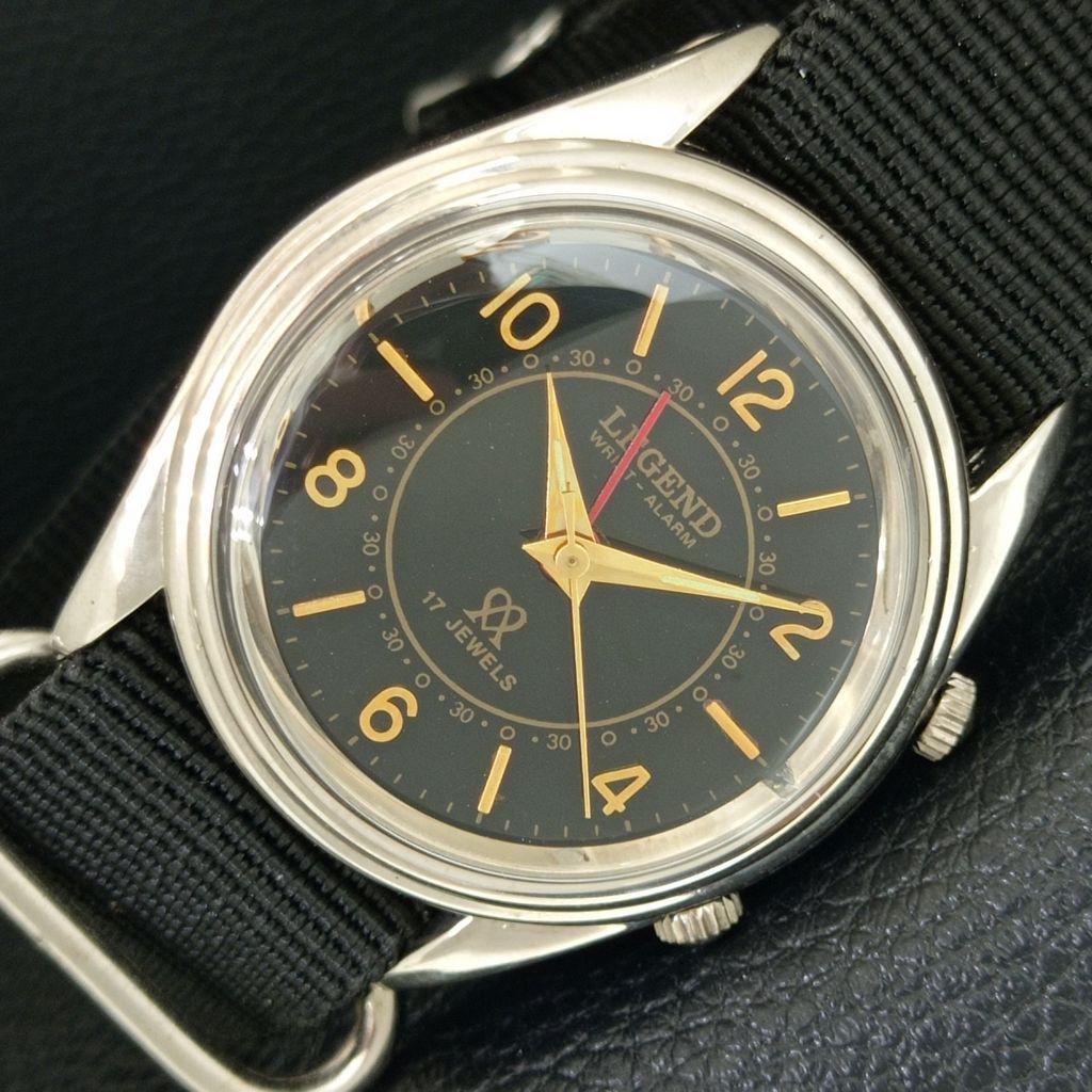

VINTAGE LEGEND HAND-WINDING SWISS MENS REFURBISHED ALARM WATCH a707517-1