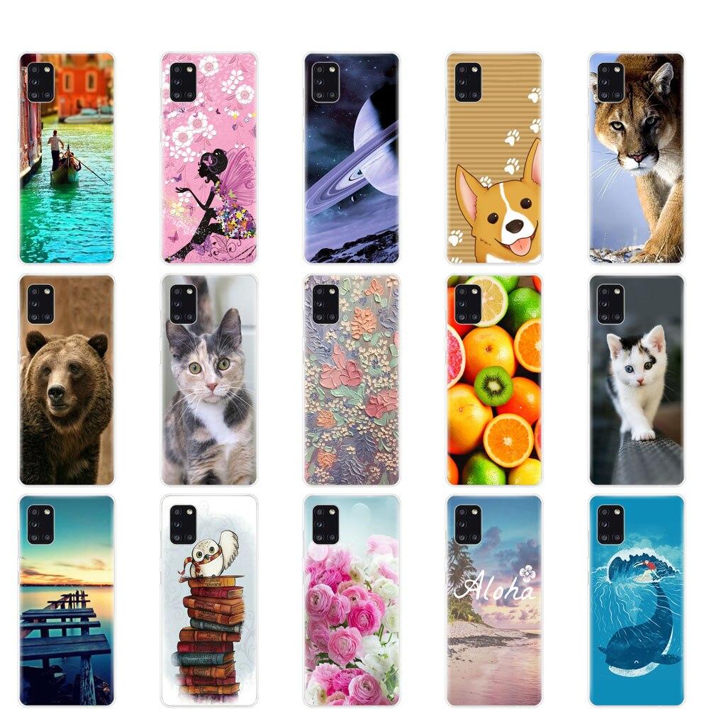 Fall Für Samsung Galaxy A31 Fall Für Samsung A31 EINE 31 SM-A315F 6.4"; Telefon Abdeckung Silikon Weiche TPU Coque Stoßstange Volle Schutzhülle