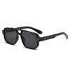 Trendy Retro Men's Sunglasses Double Bridge UV400 Protection Rivets Sun Glasses Square Designer Pilots Shades for Women Men
