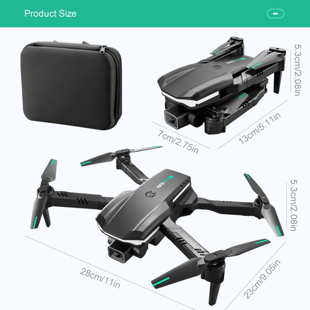 4K High Resolution Remote Control Drone Portable Camping Hiking RC Camera Quadcopter Rechargeable Aircraft Toy Holiday Present
