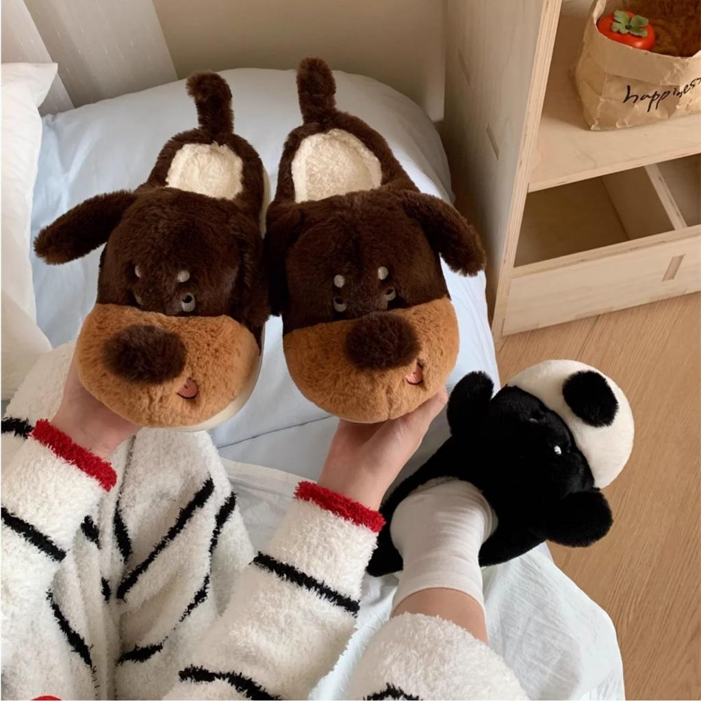 Mao Mao Shoes, Couple Slippers, Comfortable, Soft Soled Shoes, Casual Shoes, Home Slippers, Cotton Slippers